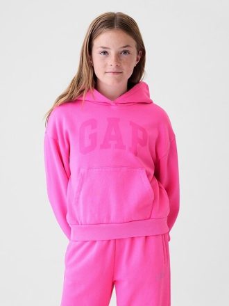 Hoodie med mjuk logotyp för barn