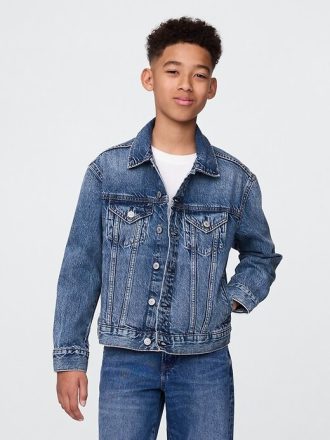 Ikon jeansjacka för barn i ekologisk bomull