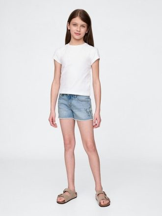 Jeansshorts för barn med låga steg