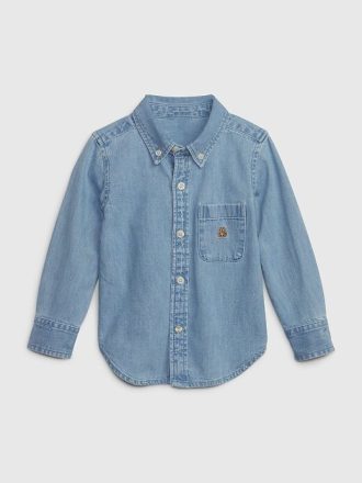 Jeansskjorta för spädbarn och småbarn