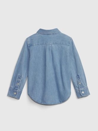 Jeansskjorta för spädbarn och småbarn