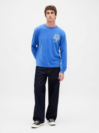 Keith Haring Avslappnad grafisk T-shirt