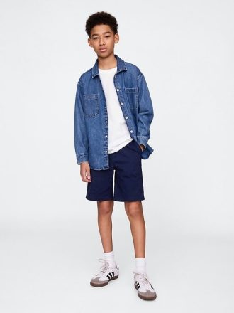 Kids 7″ avslappnade Khaki Shorts