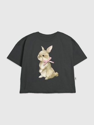Kids Bunny Bow grafisk T-shirt