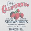 Kids California Strawberry Grafisk Boxy Crop Tee