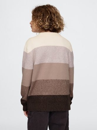 Kids CashSoft randig crewneck tröja