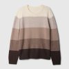 Kids CashSoft randig crewneck tröja Kids CashSoft randig crewneck tröja