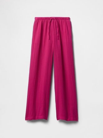 Kids Crinkle Gauze Easy wide-leg byxor