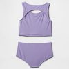 Kids Cutout Tankini Swim Two-Piece