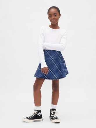Kids Denim Volanger Skort