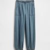 Kids High Rise Denim Baggy Joggers Kids High Rise Denim Baggy Joggers
