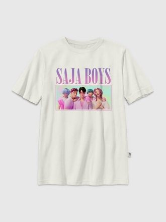 Kids K-Pop Demon Hunters Saja Boys Grafisk T-shirt