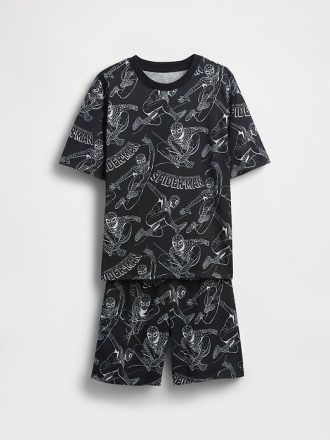 Kids Marvel Spider-Man återvunnen PJ Short Set