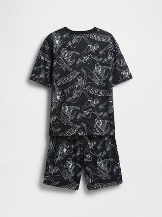 Kids Marvel Spider-Man återvunnen PJ Short Set