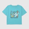 Kids MTV Butterflies Graphic Boxy Crop Tee
