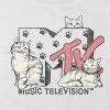Kids MTV Cats Graphic Boxy Crop Tee