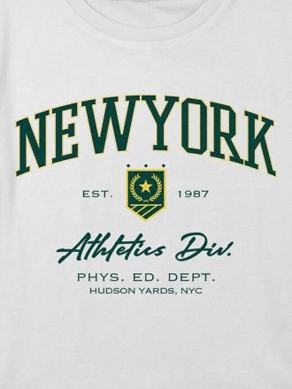 Kids New York Athletics Grafisk Boxy Crop Tee