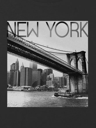 Kids New York Bridge Grafisk Boxy Crop Tee