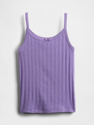 Kids Pointelle Rib Cami