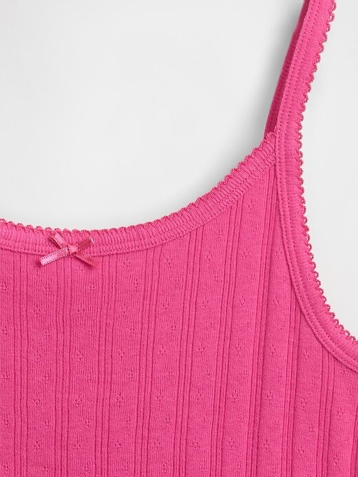 Kids Pointelle Rib Cami Kids Pointelle Rib Cami