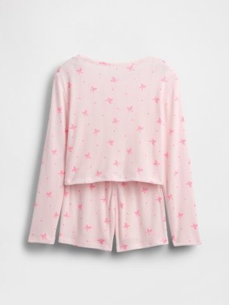 Kids Recycled Pointelle PJ Short Set