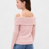 Kids Softspun Rib Off-Soulder Sweater Top Kids Softspun Rib Off-Soulder Sweater Top