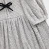 Kids Softspun Rib Rosett-Front Klänning