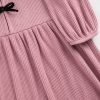 Kids Softspun Rib Rosett-Front Klänning