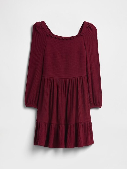 Kids Softspun Smocked Square-Neck Klänning Kids Softspun Smocked Square-Neck Klänning