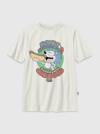 Kids Sonic The Hedgehog Chilidogs grafisk T-shirt