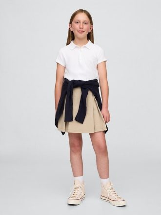 Kids Uniform Plisserad Khaki Easy Skort