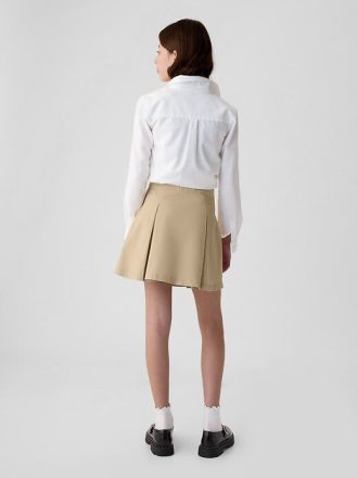 Kids Uniform Plisserad Khaki Skort