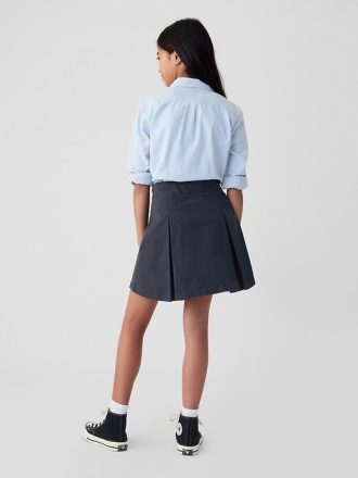 Kids Uniform Plisserad Khaki Skort