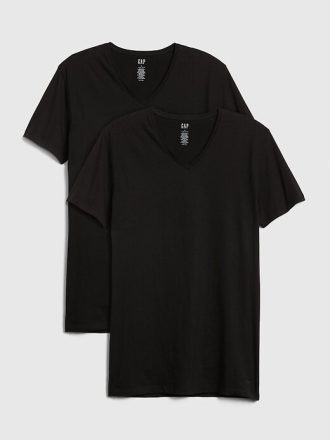 Klassisk V-ringad T-shirt (2-pack)