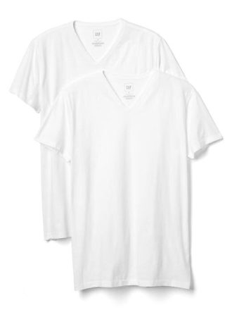 Klassisk V-ringad T-shirt (2-pack)