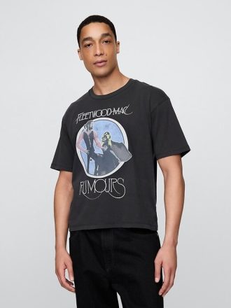 Kraftig Fleetwood Mac Graphic Crop T-shirt