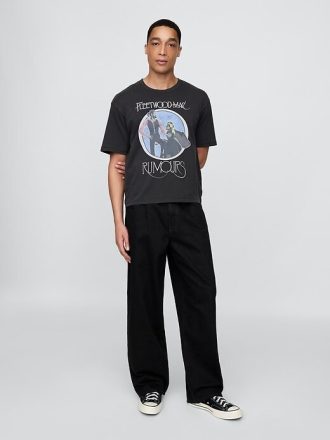 Kraftig Fleetwood Mac Graphic Crop T-shirt