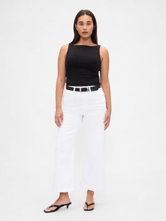 Kurviga High Rise Stride wide-leg ankel jeans