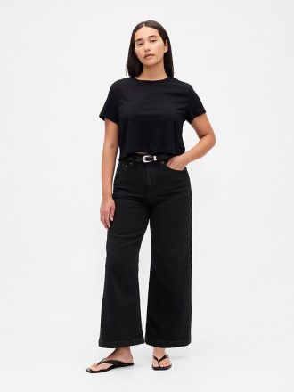 Kurviga High Rise Stride wide-leg ankel jeans