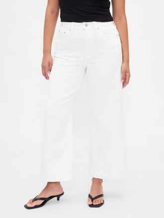 Kurviga High Rise Stride wide-leg ankel jeans