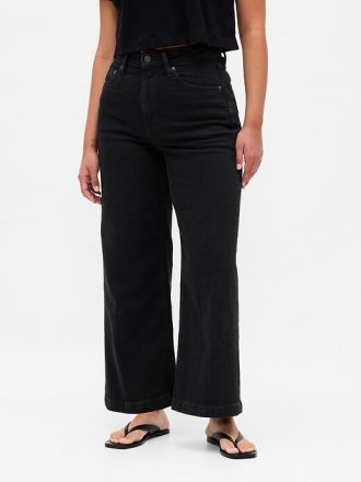 Kurviga High Rise Stride wide-leg ankel jeans