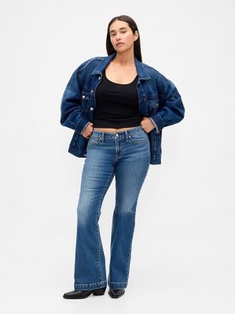 Kurviga Långa & Lean Jeans med låg linne