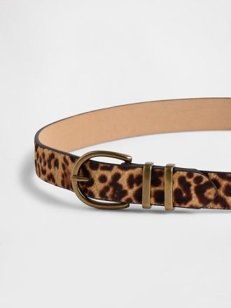 Leopard kalvhårbälte