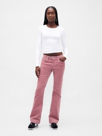 Låg manchester långa och magra jeans