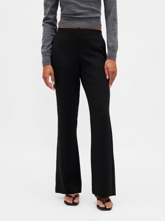 Låg tajt Twill Flare Byxor