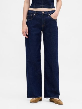Lågfärgade 90-tals lösa jeans