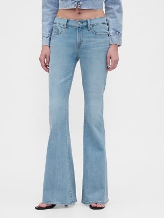 Lågfärgade Flare Jeans