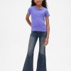 Lågfärgade flare jeans för barn
