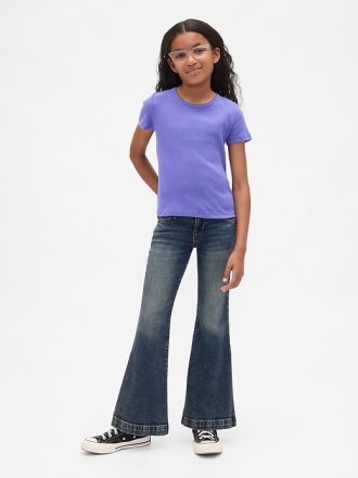Lågfärgade flare jeans för barn
