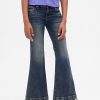 Lågfärgade flare jeans för barn